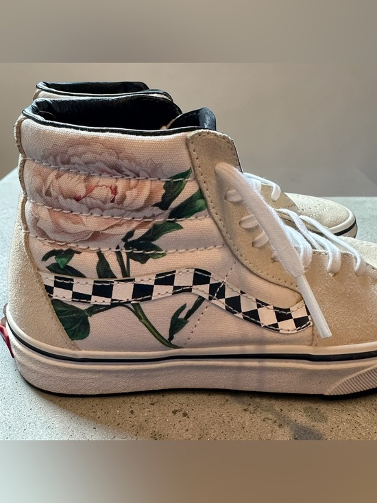RARE Vans Sk8-Hi Checker Floral Rose - NWOB - Size 6 - Picture 3 of 7